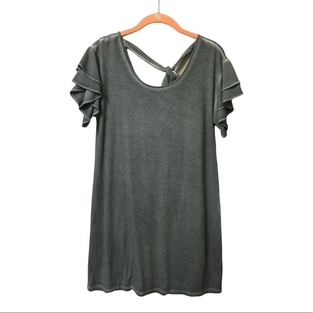 𝅺ARIZONA jean Co. Gray T-shirt dress, short sleeve.